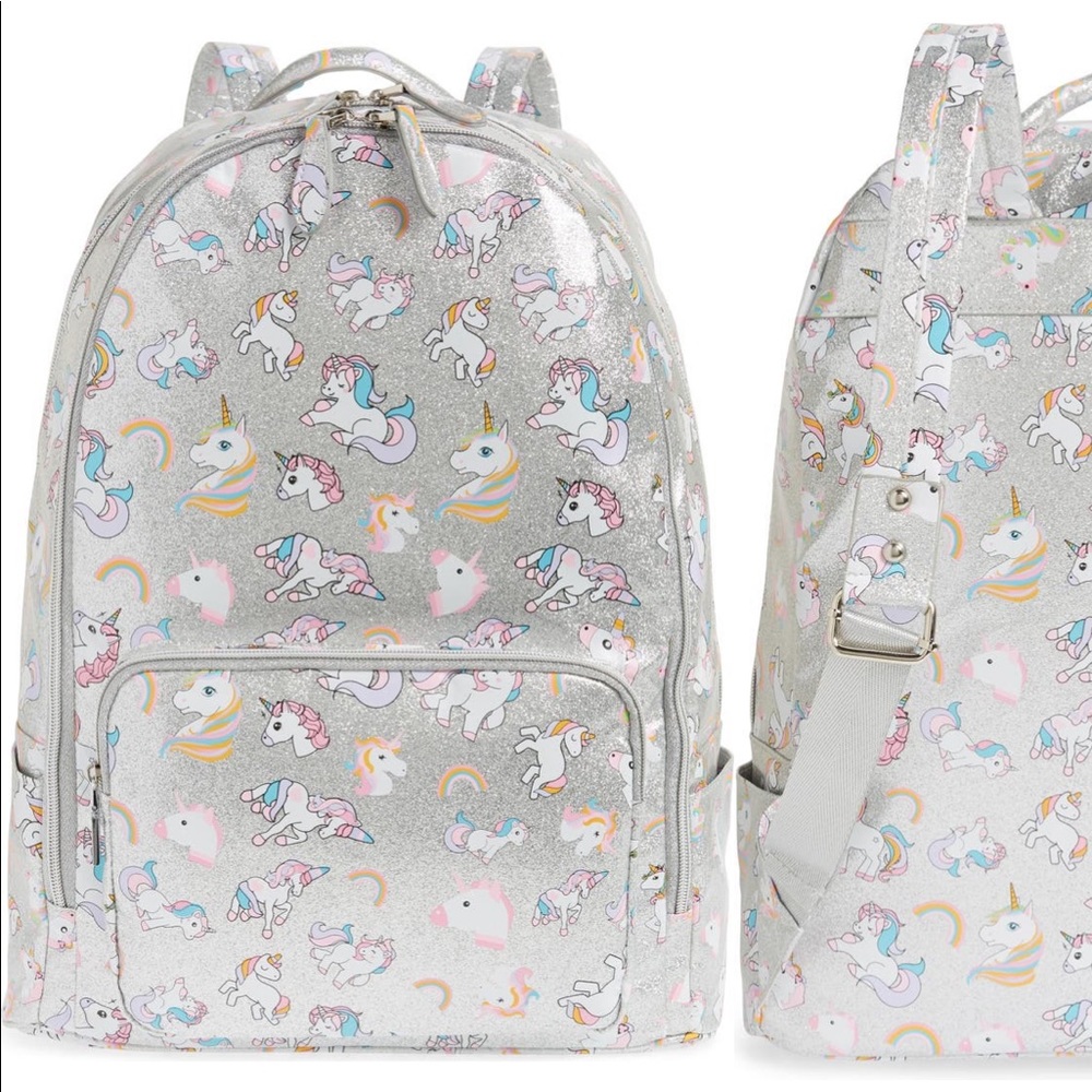 NWT Bari Lynn glitter unicorn backpack